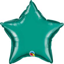 Balão Qualatex 20" - Estrela - Azul Petróleo Metalizado Liso - 1 Un