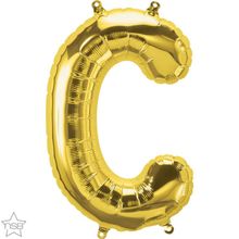 Balão Qualatex 34" - Letra - C Ouro - 1 Un