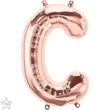 Balão Qualatex 34" - Letra - C Ouro Rosê - 1 Un