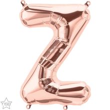 Balão Qualatex 16" - Letra - Z Ouro Rosê - 1 Un