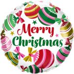 Balão Qualatex 18" - Redondo - Merry Christmas-Ornamentos - 1 Un