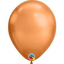 Balão Qualatex 11" - Redondo Chrome Cobre - Liso Látex - 25 Un