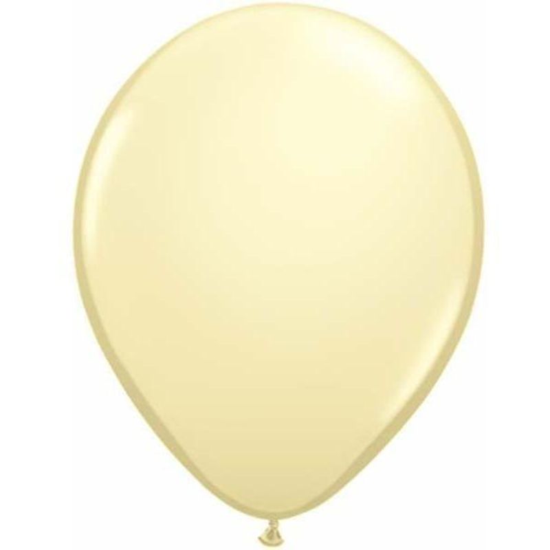 Balão Qualatex 11" - Redondo Marfim Ac - Liso Látex - 100 Un