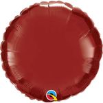 Balão Qualatex 18" - Redondo Solto - Vermelho Borgonha Metálico Liso - 1 Un