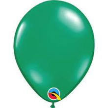 Balão Qualatex 9" - Redondo Verde Esmeralda - Liso Látex - 100 Un