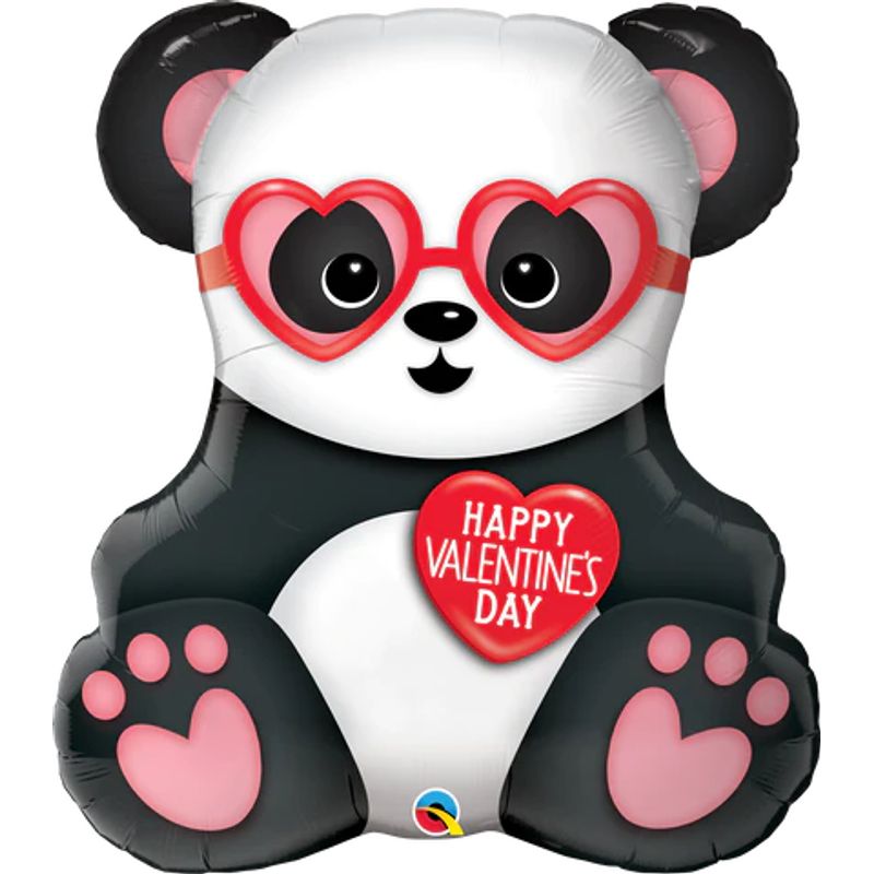 Balão Qualatex 32" - Shape - Valentine'S Day-Urso Panda - 1 Un