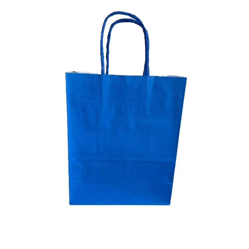 VINCO SACOLA DE PAPEL AZUL 26X21X09 C/10