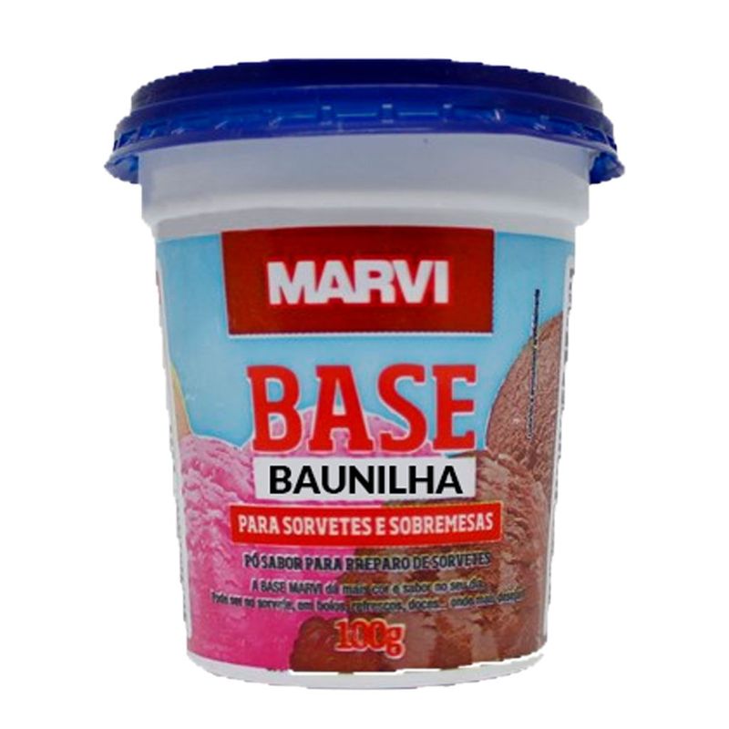 Sabor em Pó Baunilha 100g - Marvi