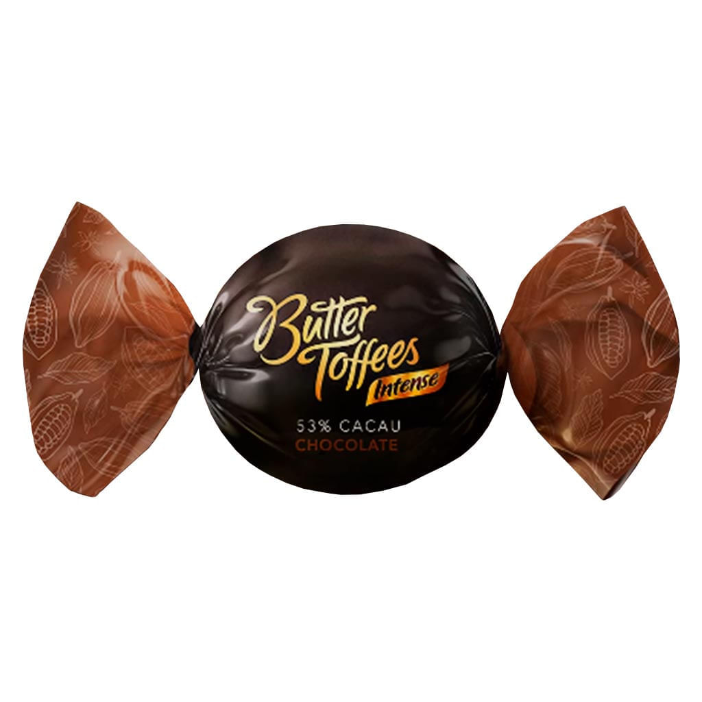 Bala Butter Toffees Intense 53% Cacau Chocolate 500g - Arcor