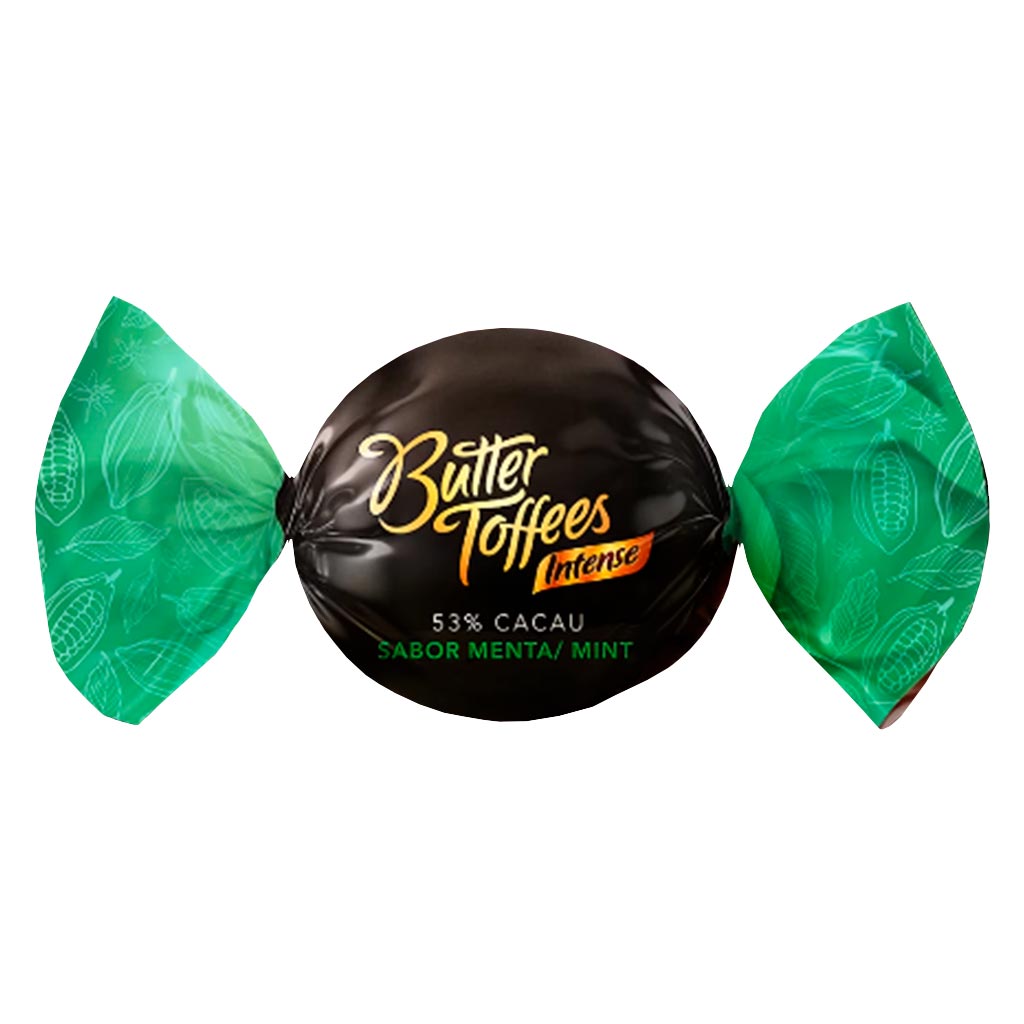 Bala Butter Toffees Intense 53% Cacau Menta 500g - Arcor