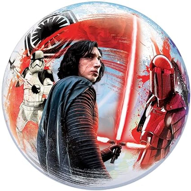 Balão Qualatex 22" Bubble Simples Pc1 Star Wars: The Last Jedi - 1 Un