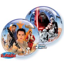 Balão Qualatex 22" Bubble Simples Pc1 Star Wars: The Force Awakens - 1 Un