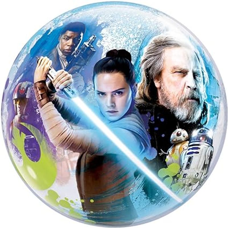 Balão Qualatex 22" Bubble Simples Pc1 Star Wars: The Last Jedi - 1 Un