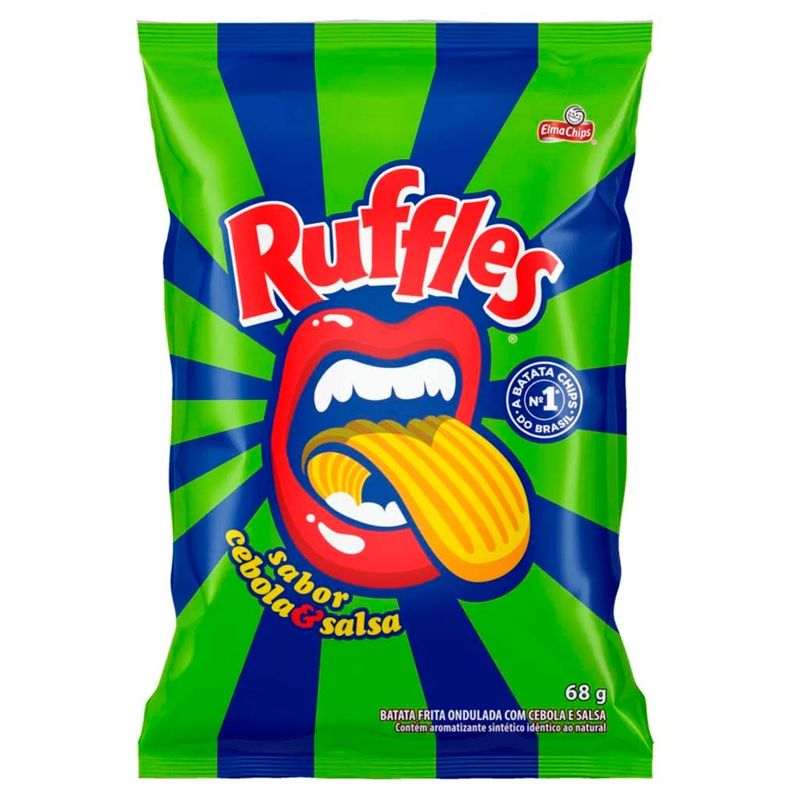 Batata Ruffles Cebola e Salsa 68g - Elma Chips