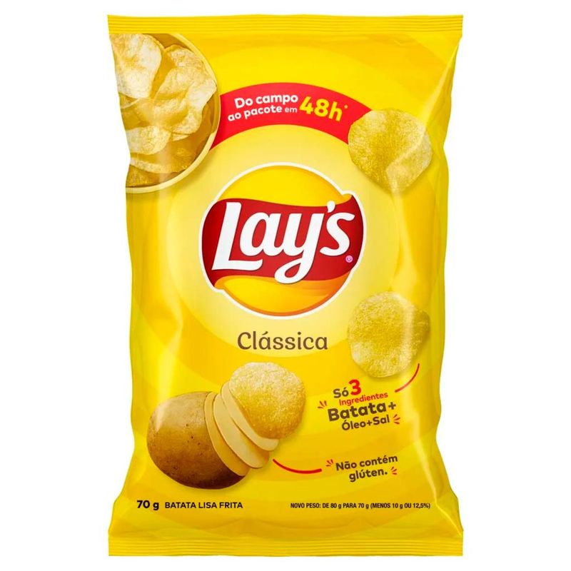 Batata Lays Clássica 70g - Elma Chips