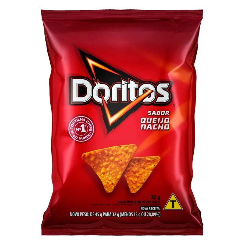 Salgadinho Doritos Queijo Nacho 32g - Elma Chips