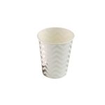 Copo de Papel 270ml Missoni Prateado - 10 Un