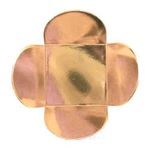 Forminha para Doces 4 Pétalas (3,5cm x 3,5cm x 2,5cm) Rose Gold 50 unidades Assk magazine 25 Embalagens