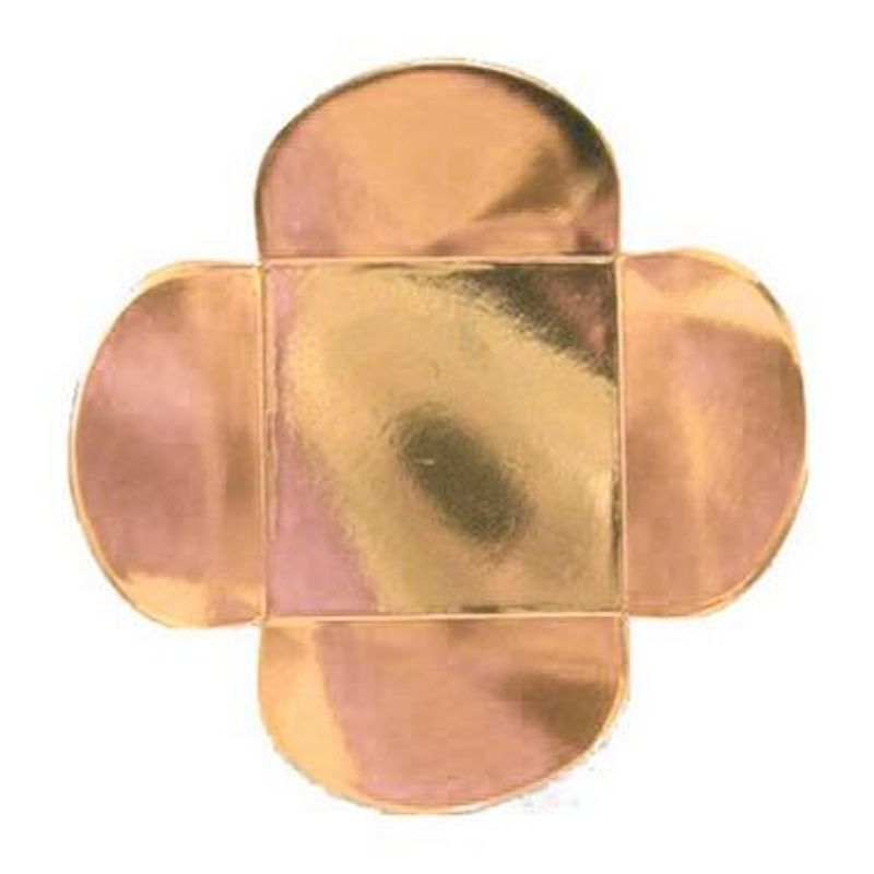 Forminha para Doces 4 Pétalas (3,5cm x 3,5cm x 2,5cm) Rose Gold 50 unidades Assk magazine 25 Embalagens