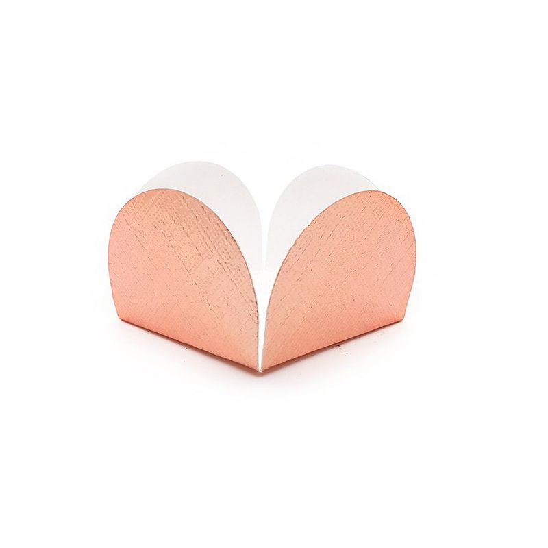 Forminha para Doces 4 Pétalas (3,5cm x 3,5cm x 2,5cm) Rose Gold 50 unidades Assk magazine 25 Embalagens