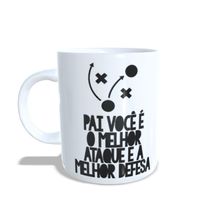 Caneca de Porcelana Papai Gol de Placa  - 1 unidade - Magazine 25