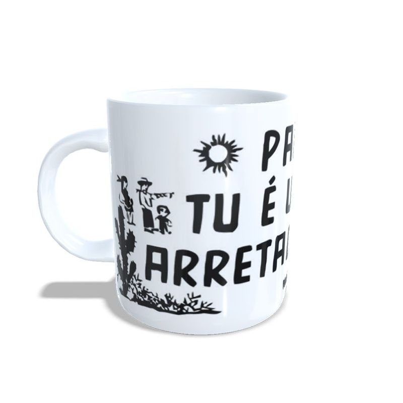 Caneca de Porcelana Painho Arretado - 1 unidade - Magazine 25