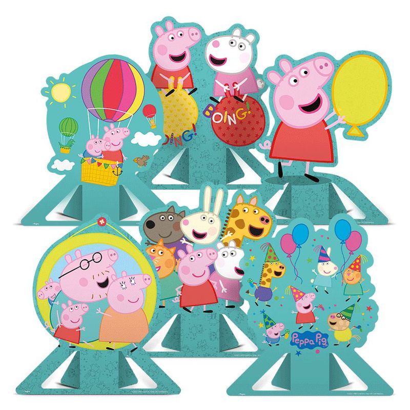 Decoração de Mesa Peppa Pig Clássica - 06 unidades - Regina - magazine 25 Embalagens