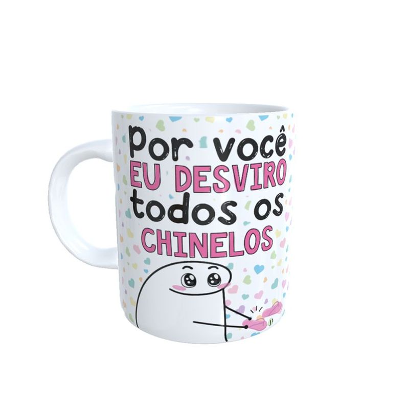 Caneca de Porcelana Mãe, Por Você Desviro Todos os Chinelos - 1 unidade - Magazine 25