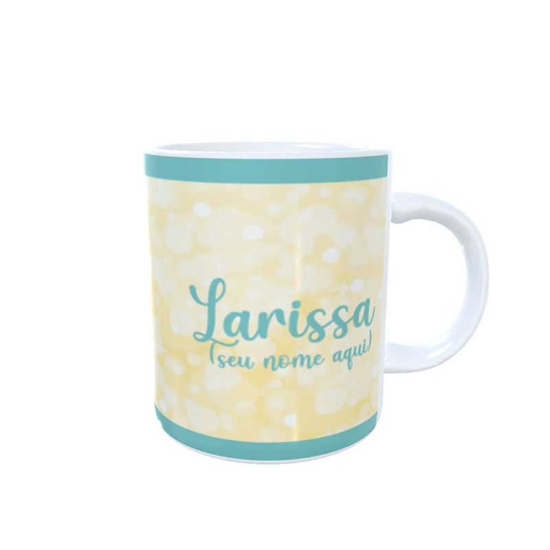 Caneca de Porcelana Personalizável c/ Nome  Princesa Jasmine - 1 unidade - Magazine 25