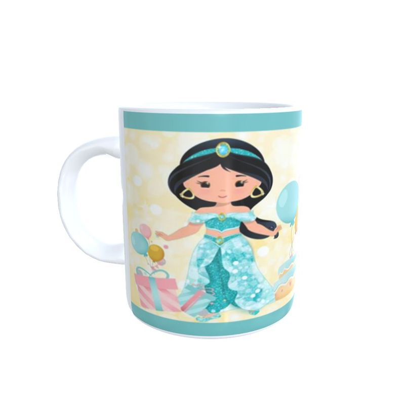 Caneca de Porcelana Personalizável c/ Nome  Princesa Jasmine - 1 unidade - Magazine 25