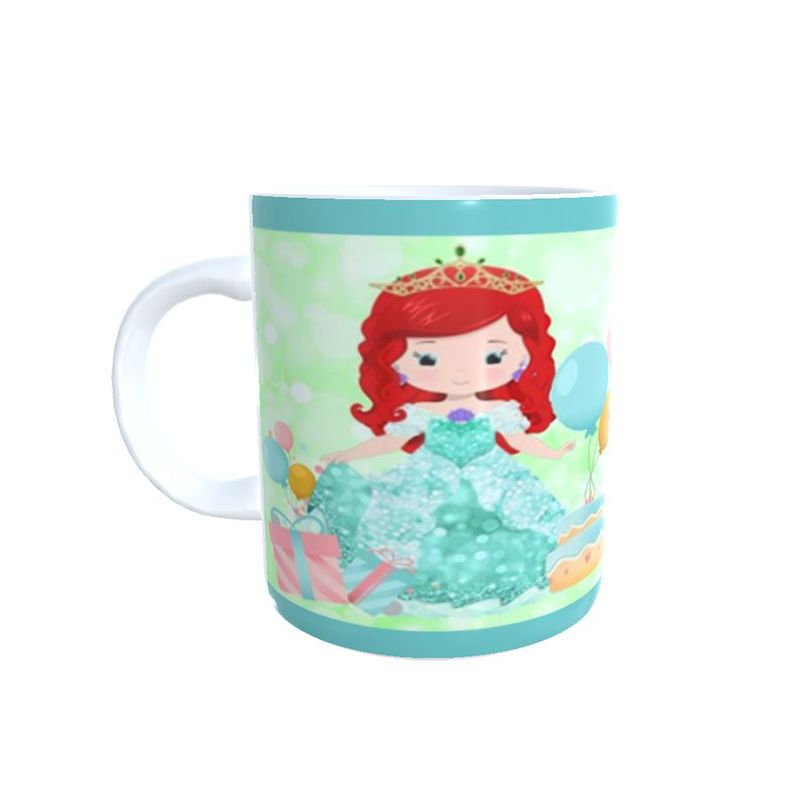 Caneca de Porcelana Personalizável c/ Nome Princesa Ariel - 1 unidade - Magazine 25