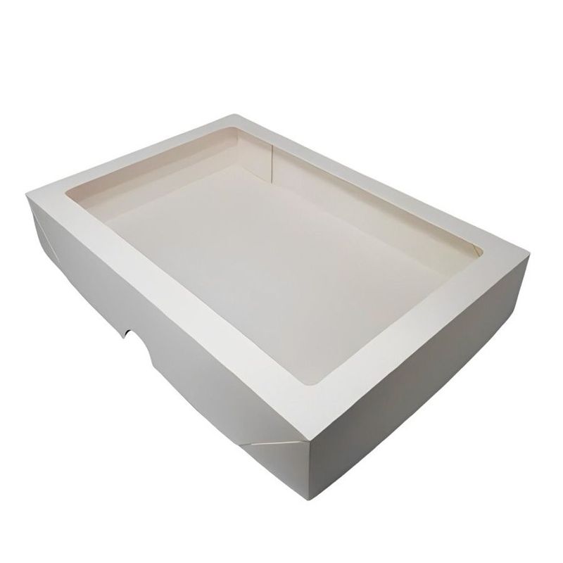 Caixa com Visor S27 (15x20x6cm) - Branco  - 10 unidades - ASSK - Magazine 25