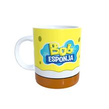 Caneca de Porcelana Bob Esponja Calça Quadrada - 1 unidade - Magazine 25