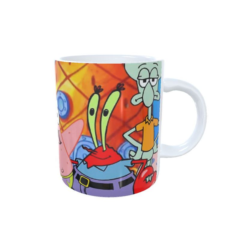 Caneca de Porcelana Turma do Bob Esponja  - 1 unidade - Magazine 25