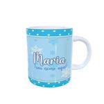 Caneca de Porcelana Personalizável c/ Nome Princesa Elsa - 1 unidade - Magazine 25