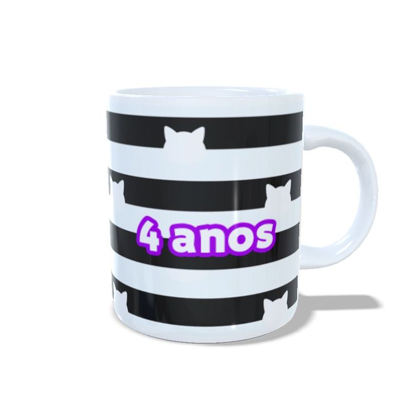 Caneca de Porcelana Personalizável Bibi e Gatinhos - 1 unidade - Magazine 25