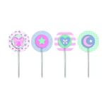 Pick Decorativo Para Cupcake - Festa Dos Sonhos - 12 unidades - Cromus - magazine 25