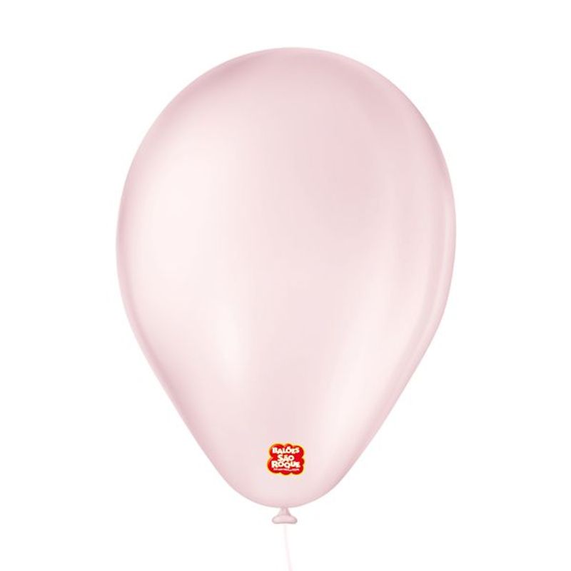 Balão de Festa 6,5" Basic - Rosa Claro - 50 Unidades - Balões São Roque - magazine 25