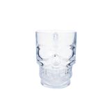 Caneca Caveira Transparente Incolor Halloween - Cromus - 1 un