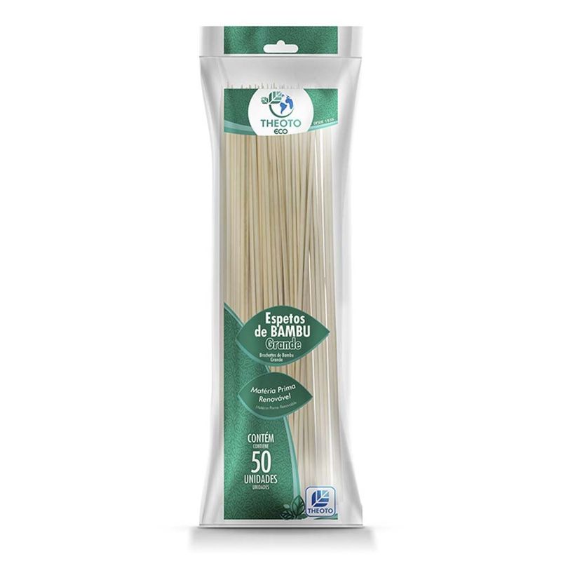 Espeto Bambu Grande c/50 - Theoto