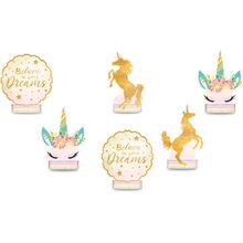 Decoracao De Mesa Festa Unicornio 2 06 Unidades - Regina - Magazine 25s