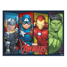 Painel TNT Festa Vingadores - 140 x 103cm- 01 Unidade - Piffer - magazine 25 Embalagens
