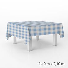 Toalha de Mesa em TNT - 140 x 220 cm - Xadrez Azul - 1 unidade - Best Fest - magazine 25