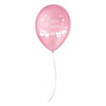 Balão de Festa Decorado É Uma Menina Tutti-Frutti Branco 5" - 15 Unidades - São Roque - magazine 25 Embalagens
