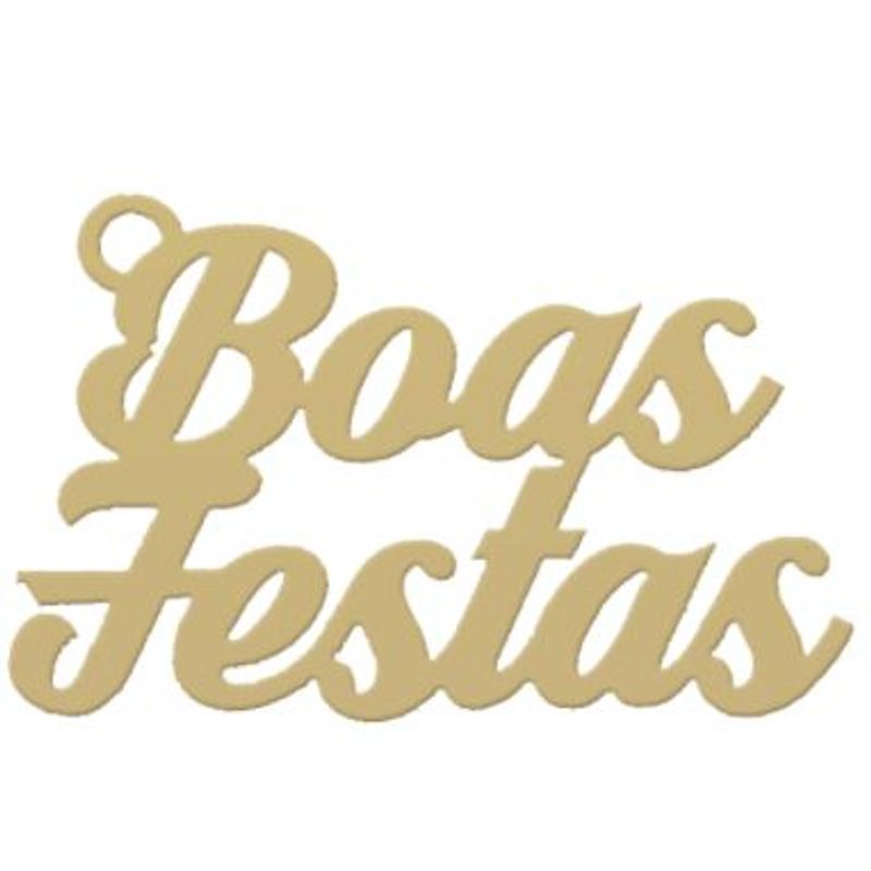 Tag de Decoração Boas Festas - Dourado - Sonho Fino - Magazine 25