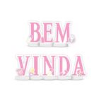 Decoracao De Mesa Festa Cha de Bebe Menina Bem Vinda 01 Unidade - Regina - magazine 25 Festas