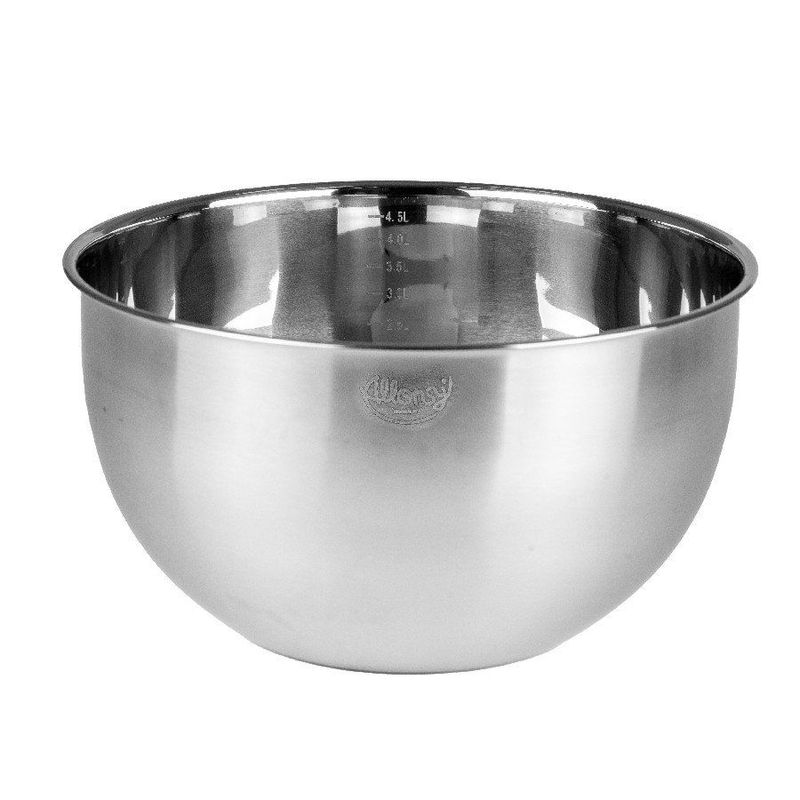 Bowl Multiuso - 4,5L - Prata - Aço Inox - 1 unidade - Cromus Linha Profissional Allonsy - Magazine 25