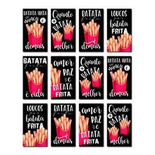 Etiqueta Adesiva Batata Frita com 24 un. Cromus Delivery magazine 25