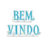 Decoracao De Mesa Festa Cha de Bebe Menino Bem Vindo 01 Unidade - Regina - magazine 25 Festas