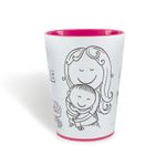Copo para Colorir Color Te Amo Mãe 10cm - 01 unidade - magazine 25